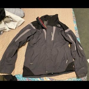 Mens the north face large outer shell jacket